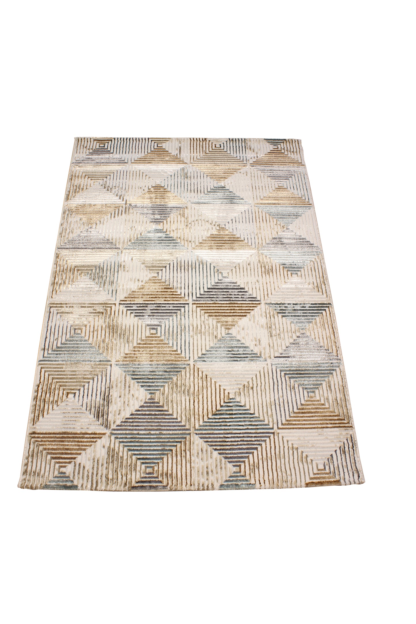 Blue/Beige Moscow Modern Carpet