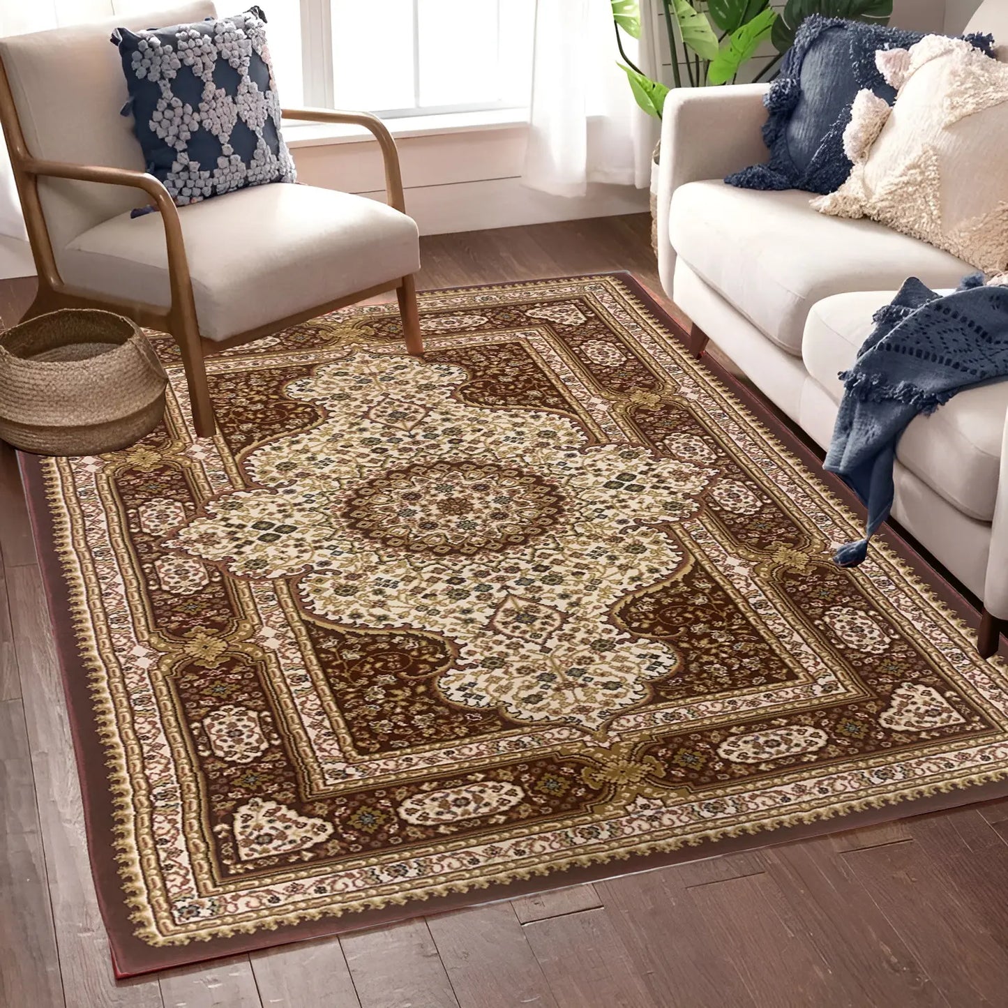 Cream & Red Babil Traditional carpet