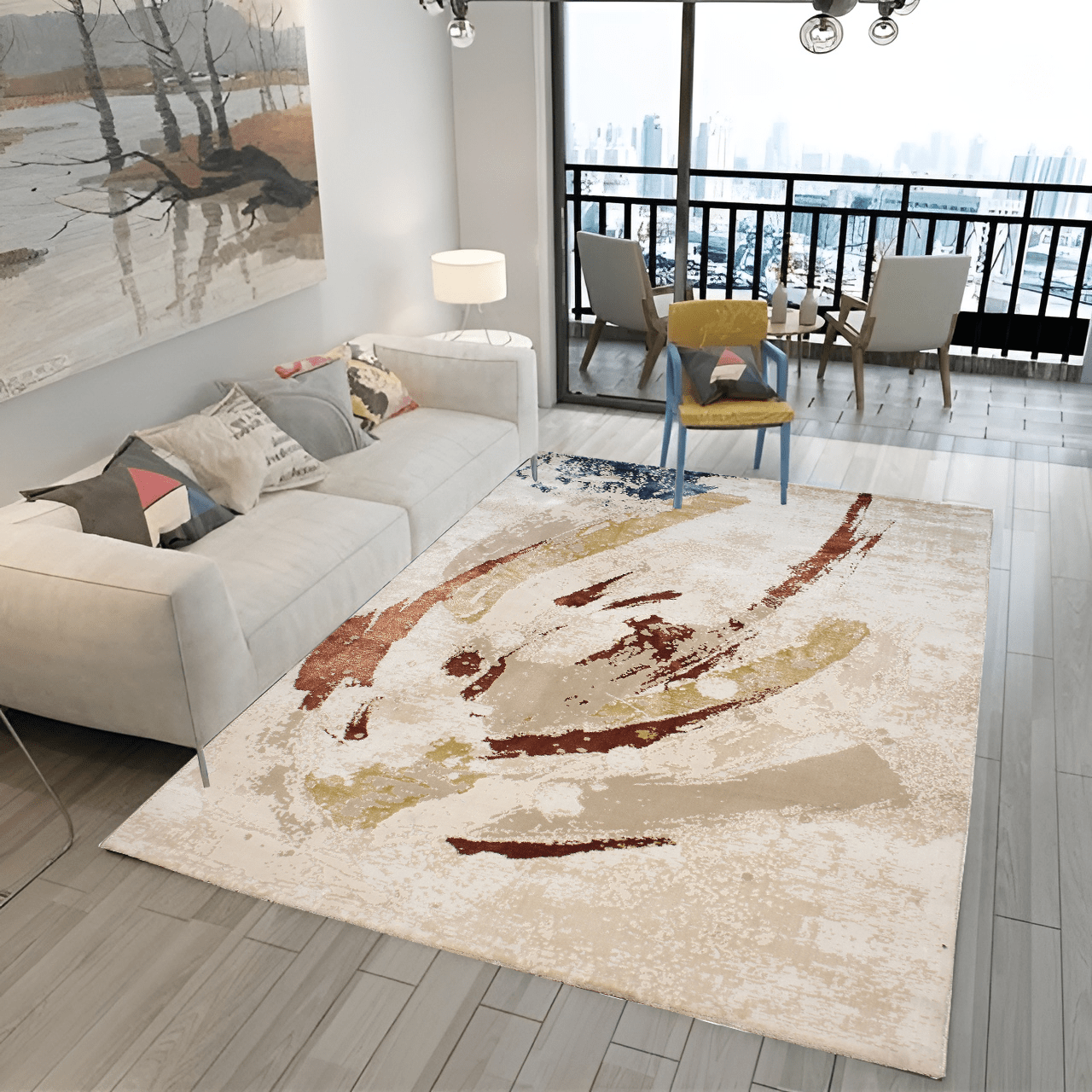 Beige/Beige Rio Modern Carpet