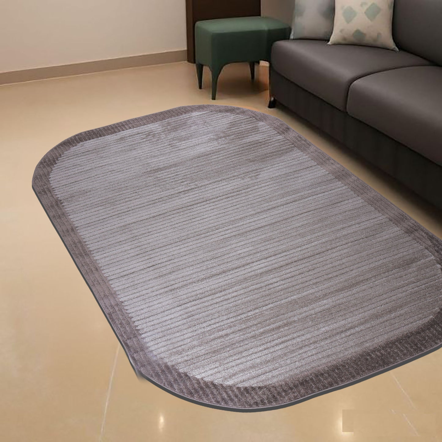 Mink/Brown Shaped Carpet