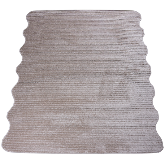 Mink Modern Shaped Area Rug
