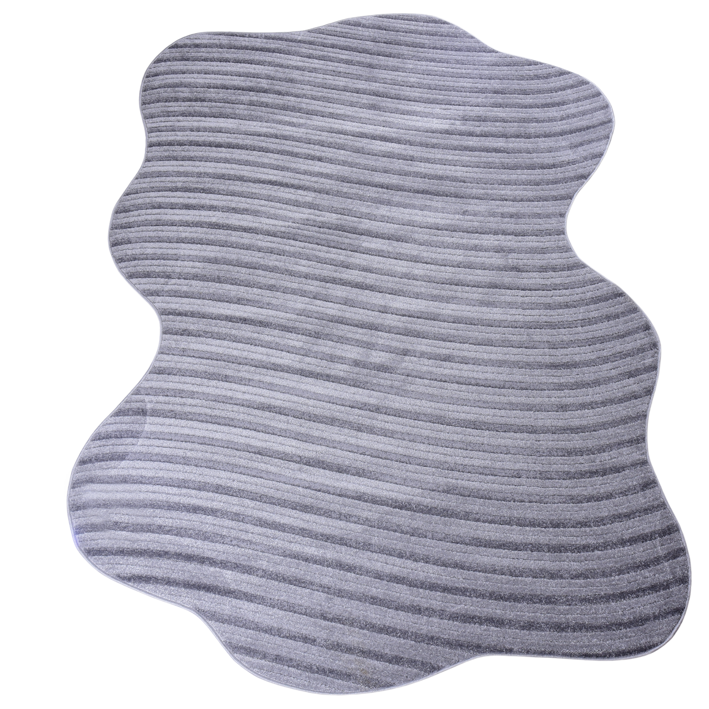 Grey/D.Grey Shaped Carpet
