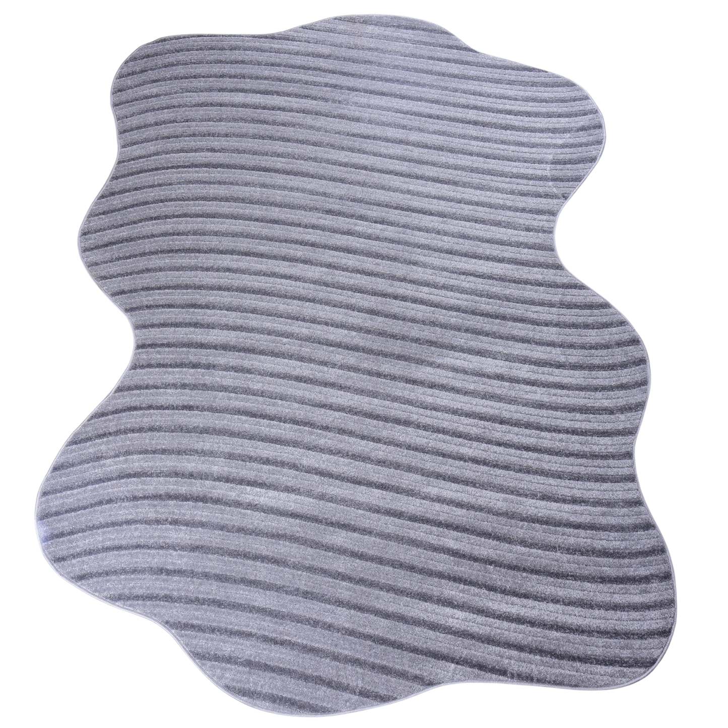 Grey/D.Grey Shaped Carpet