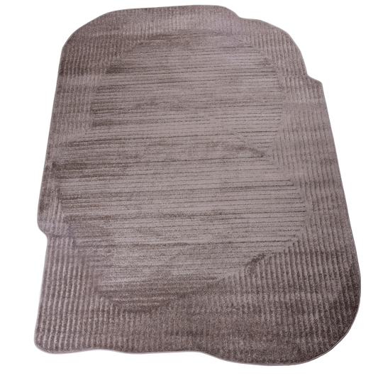 Brown Modern Shaped Area Rug