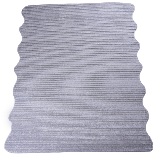 Grey Modern Shaped Area Rug