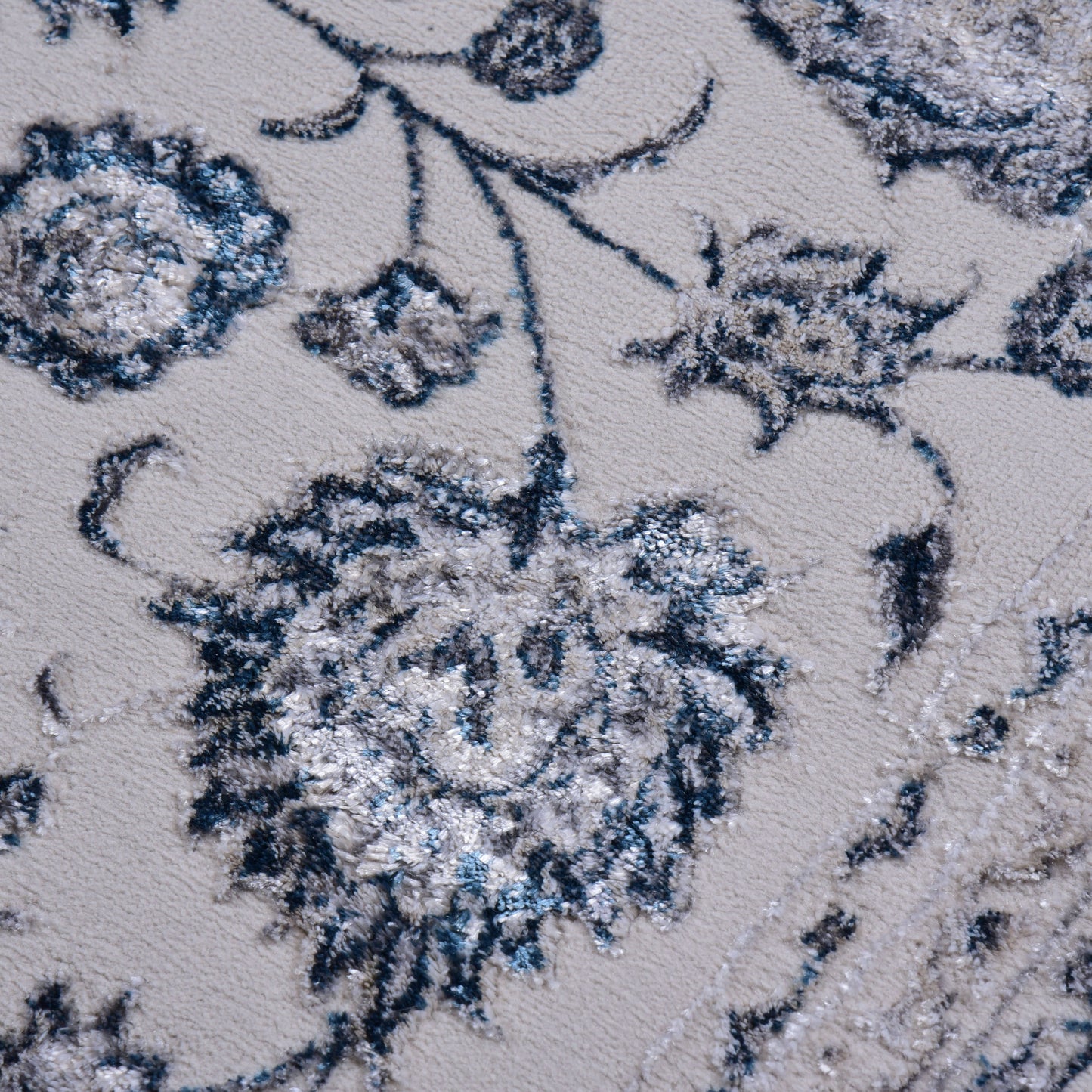 L.Grey/Blue Contemporary Carpet