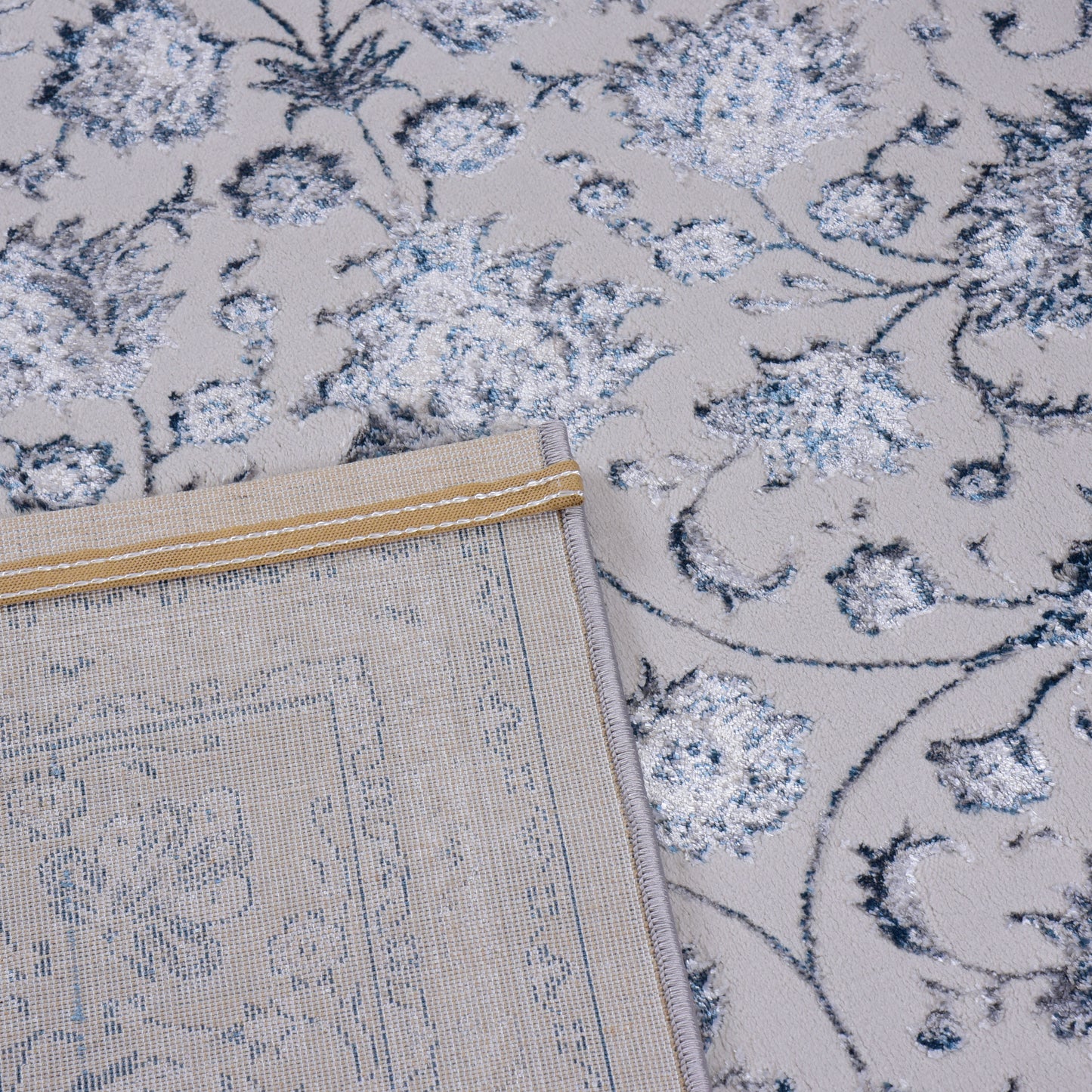 L.Grey/Blue Contemporary Carpet