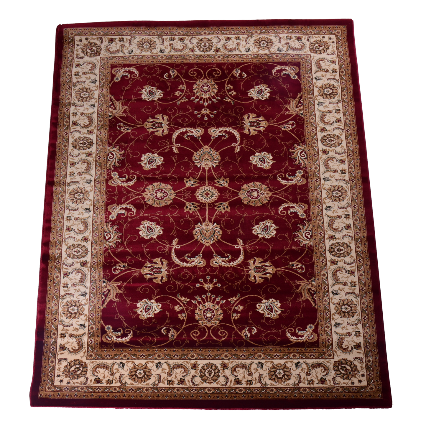 Red/Cream Traditional Carpet