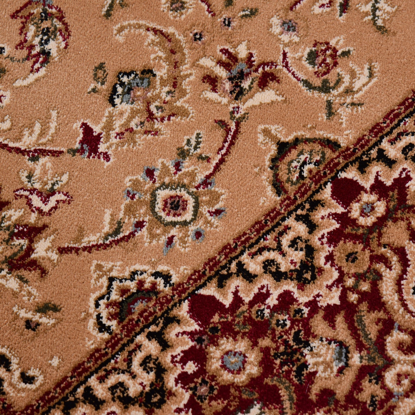 Beige/Cream Traditional Carpet