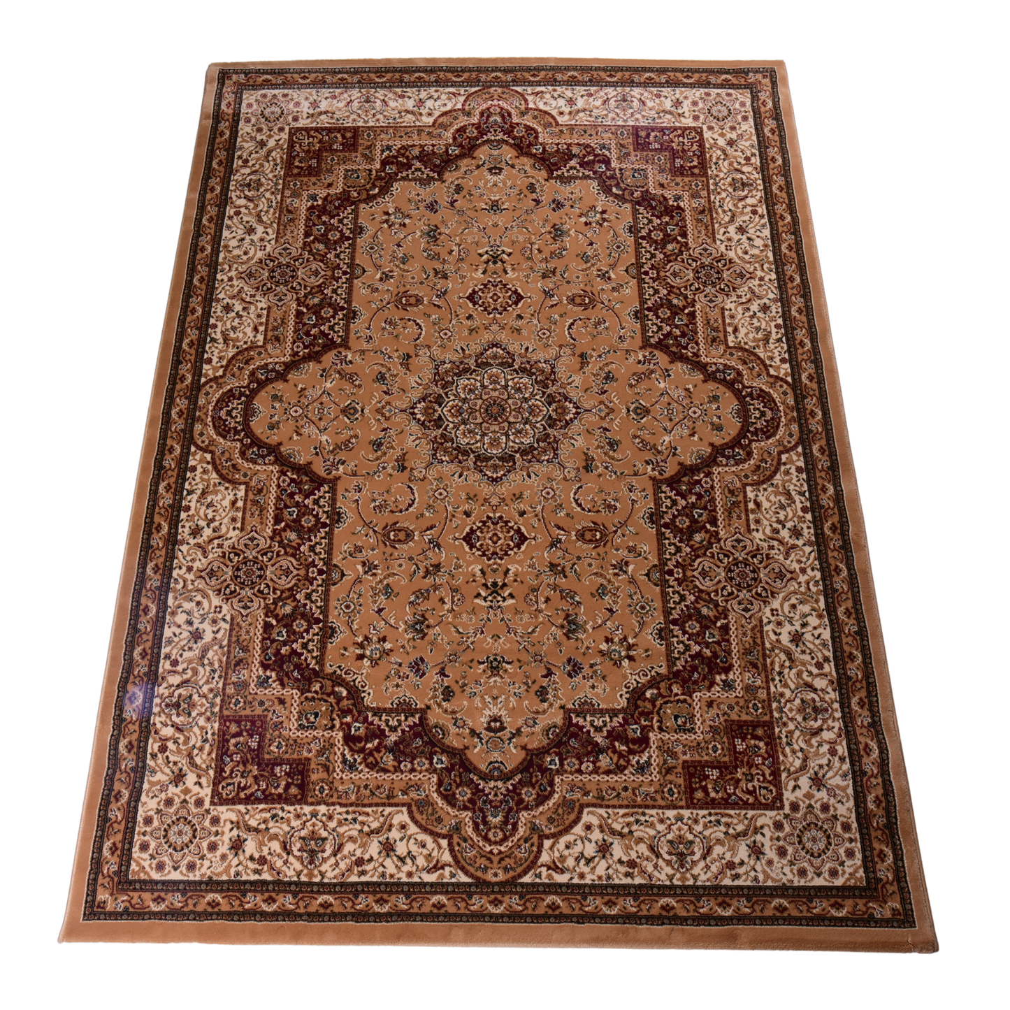 Beige/Cream Traditional Carpet