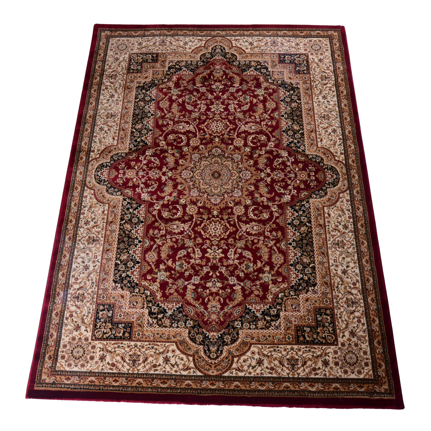 Red/Cream Traditional Carpet