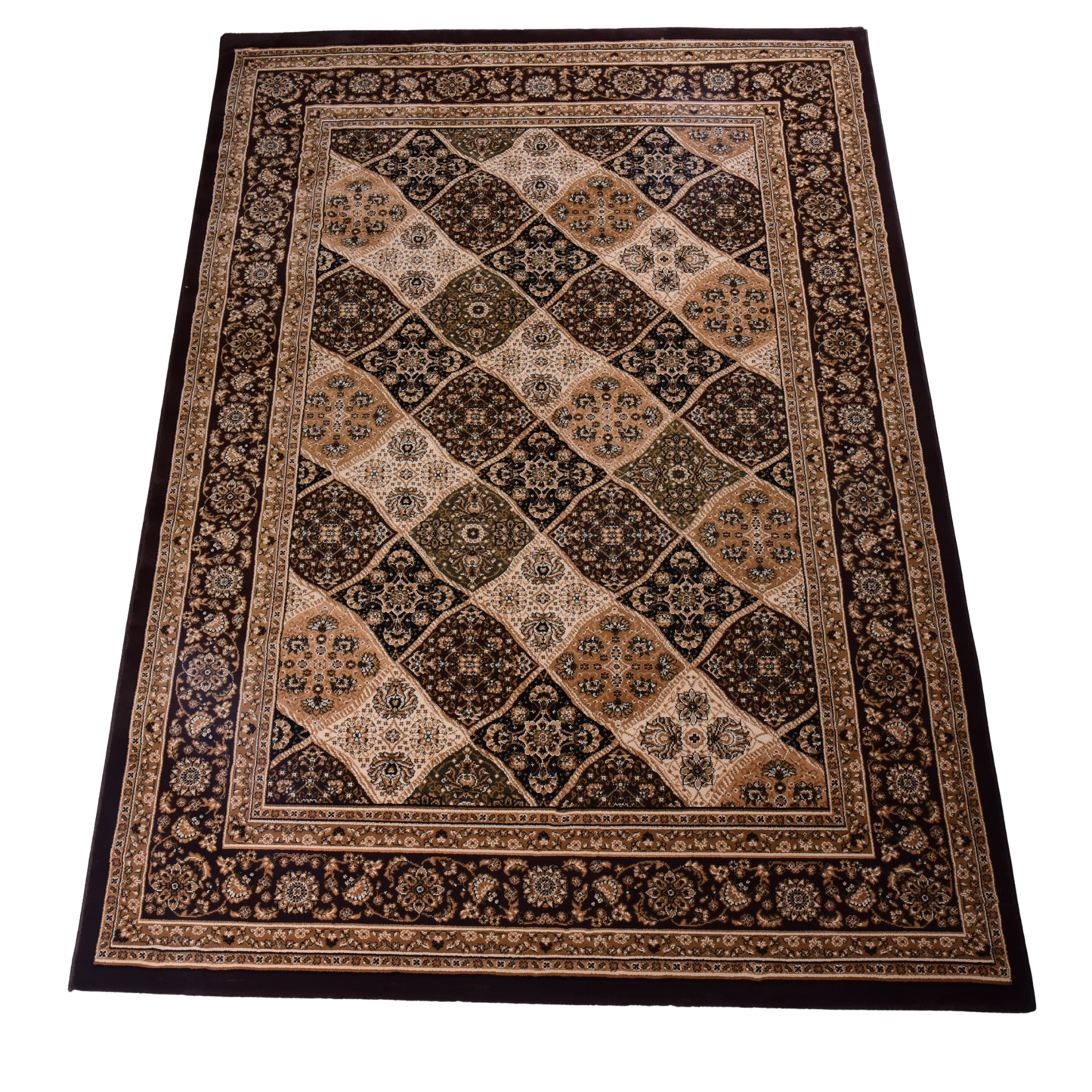 Brown/Brown Traditional Carpet