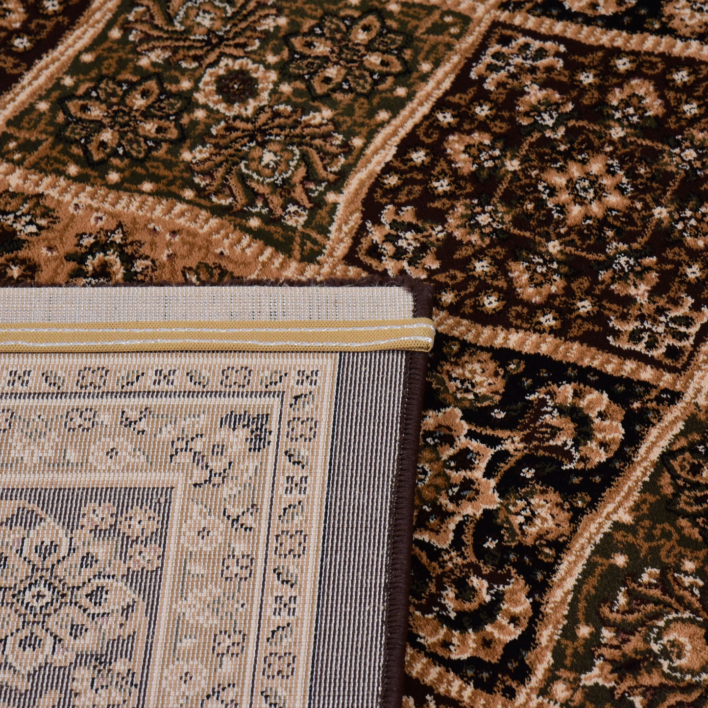 Brown/Brown Traditional Carpet