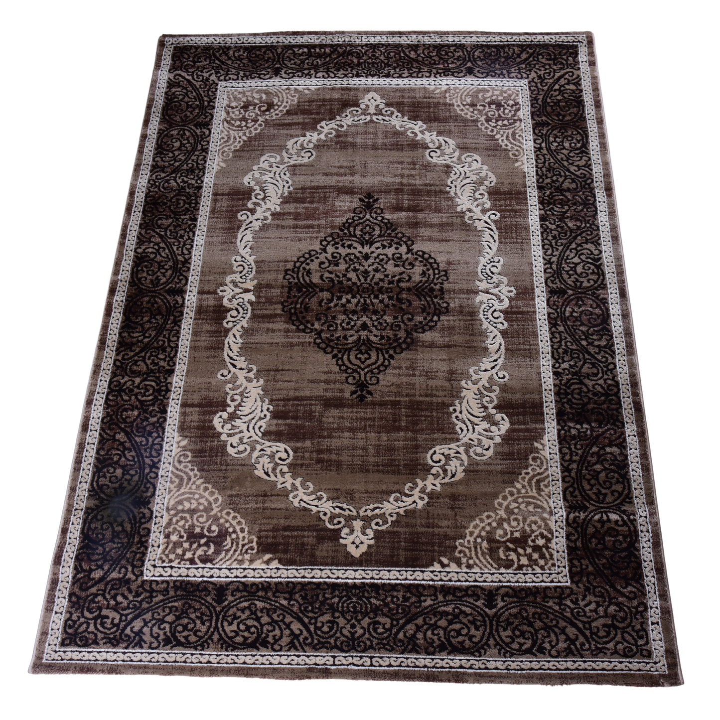 L.Brown/D.Beige Modern Carpet