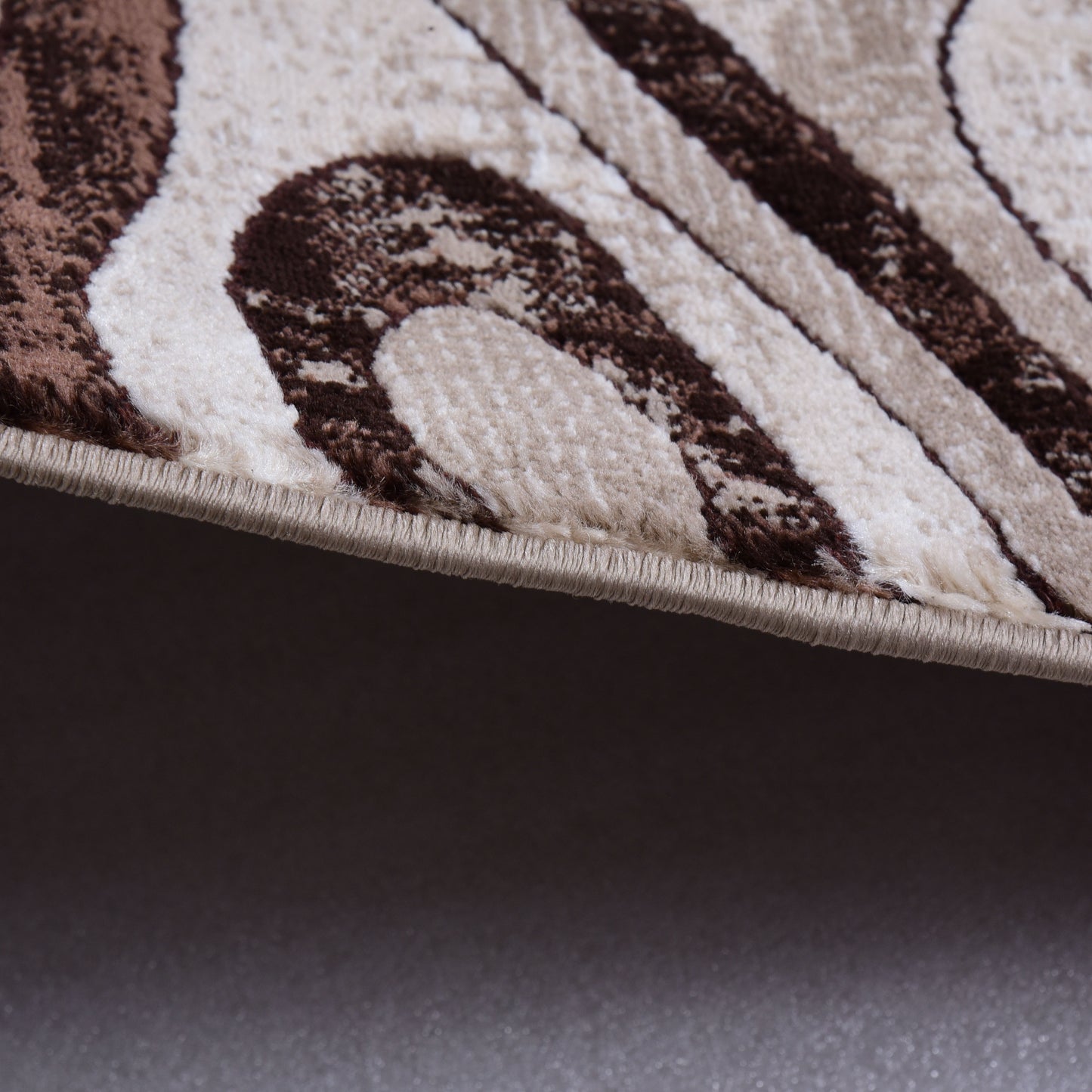 D.Beige/D.Beige Modern Carpet