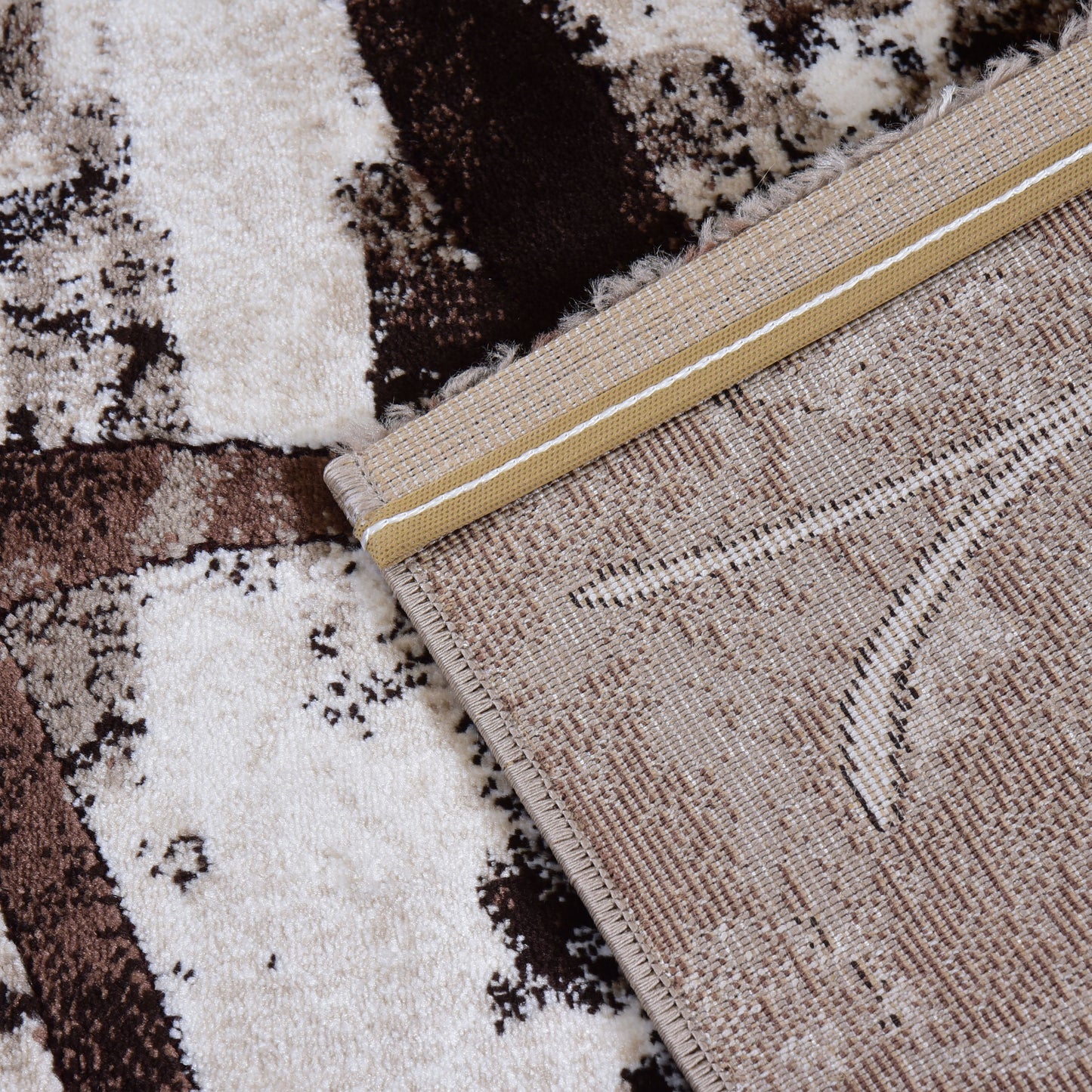 D.Beige/D.Beige Modern Carpet