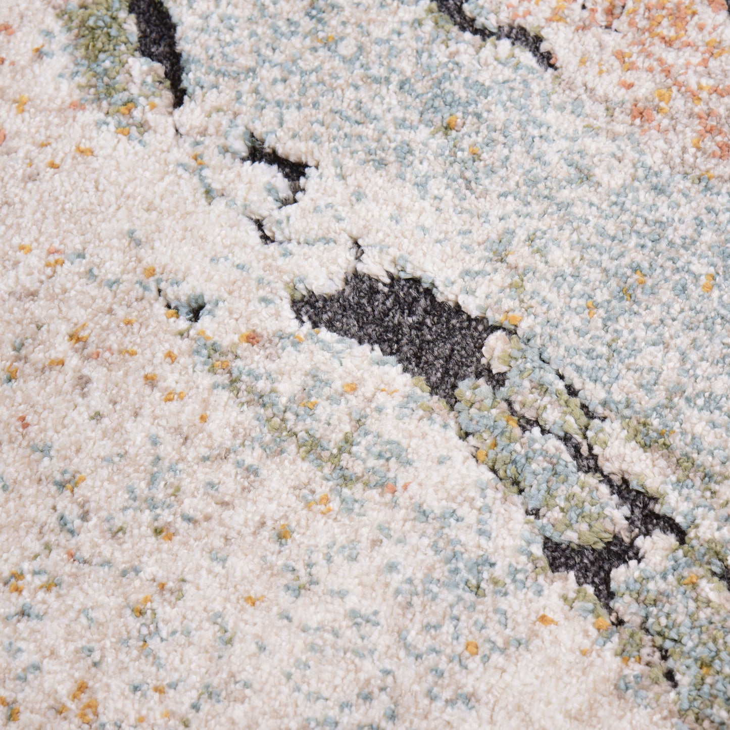 Aqua/Cream Modern Carpet
