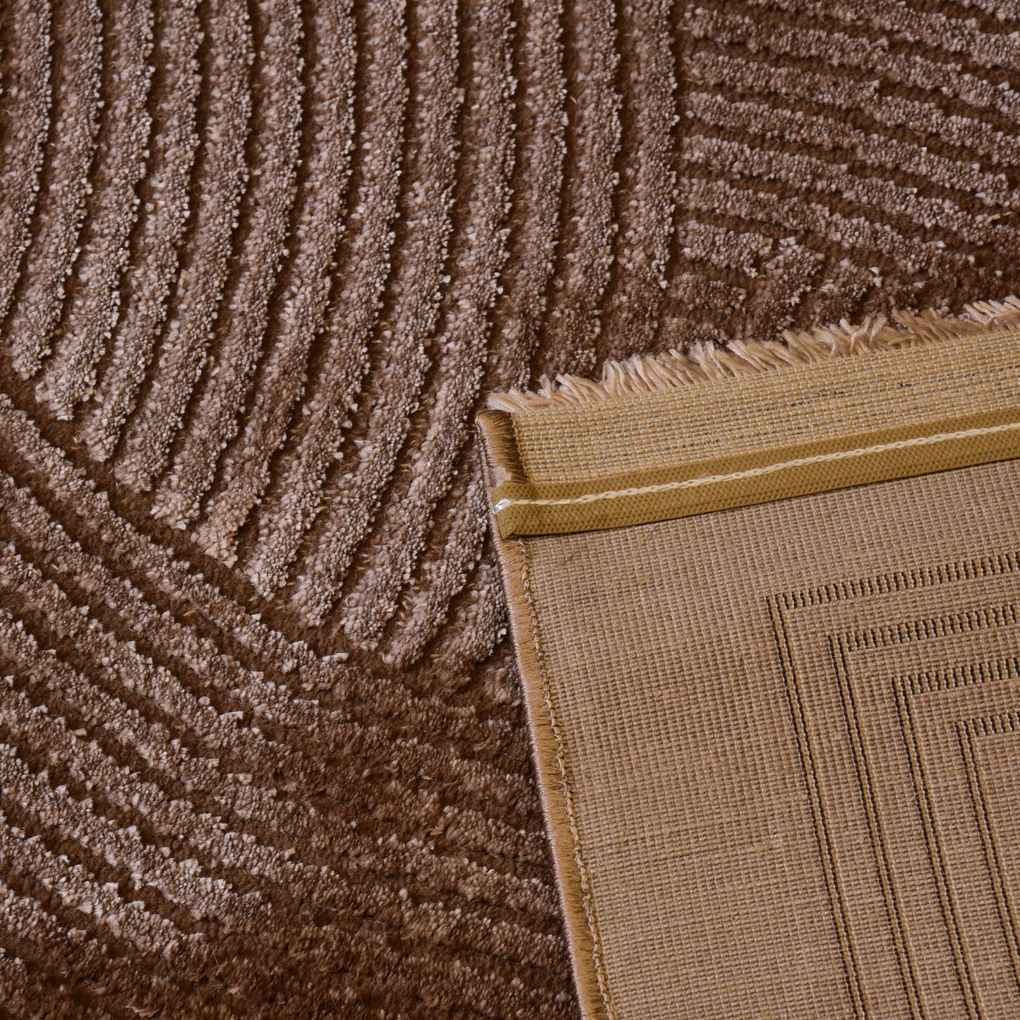 L.Brown/Beige Modern Carpet