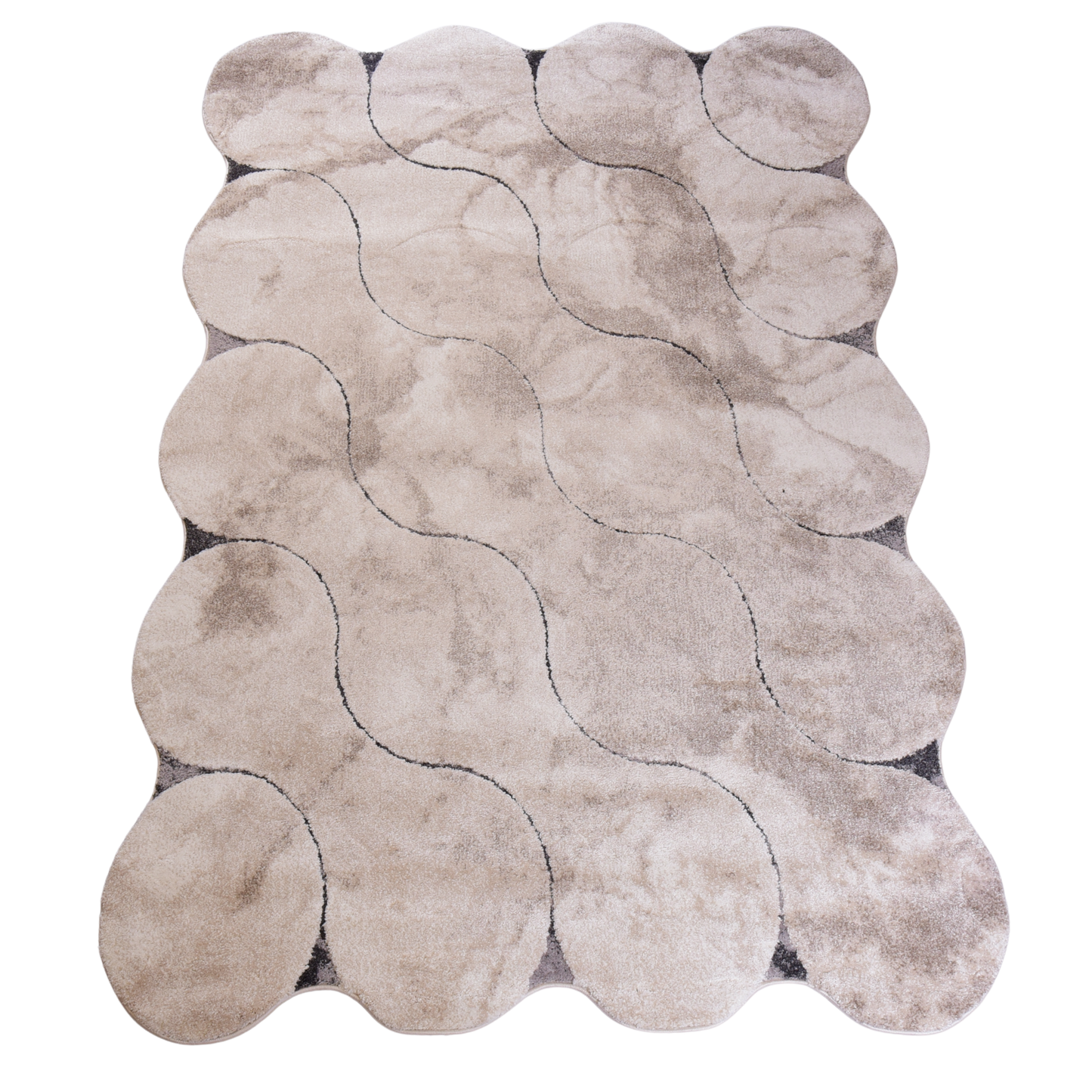 Kemik/Cream Shaped Carpet