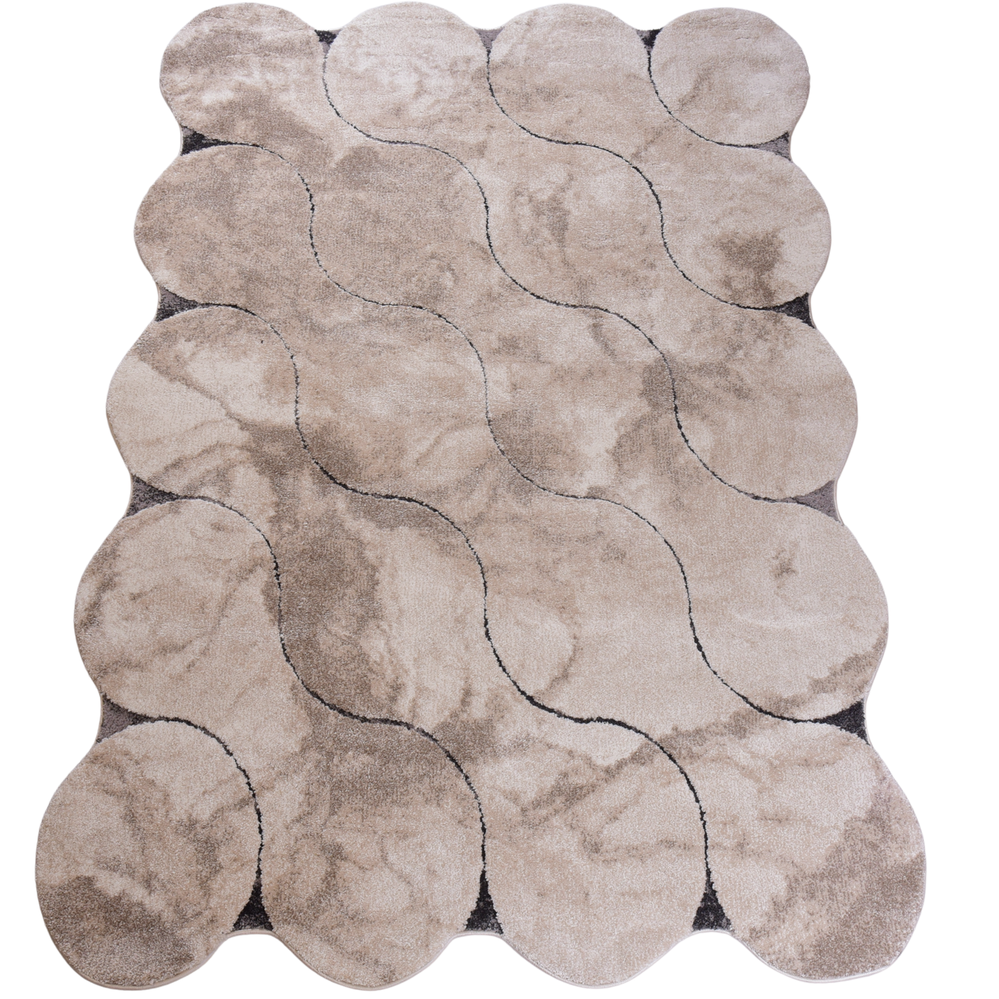 Kemik/Cream Shaped Carpet