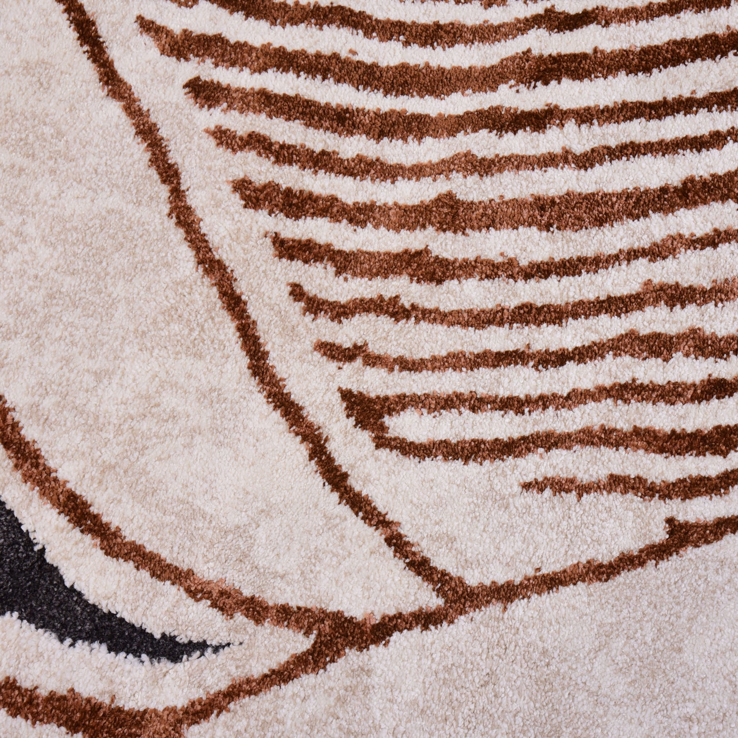 Cream/D.Orange Shaped Carpet