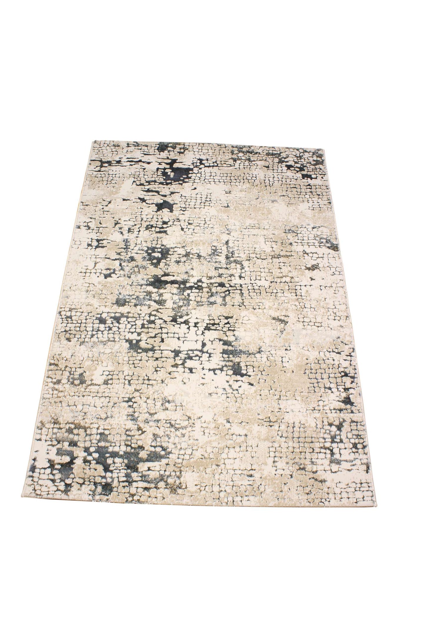 Beige & Blue Moscow Modern Carpet