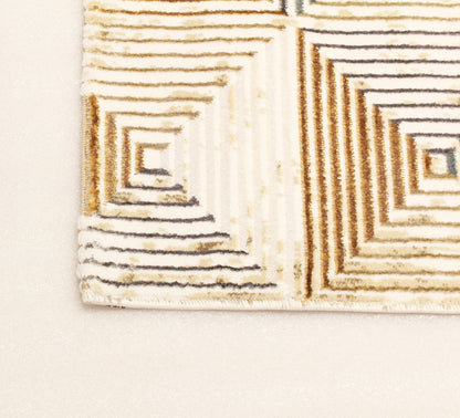 Blue/Beige Moscow Modern Carpet