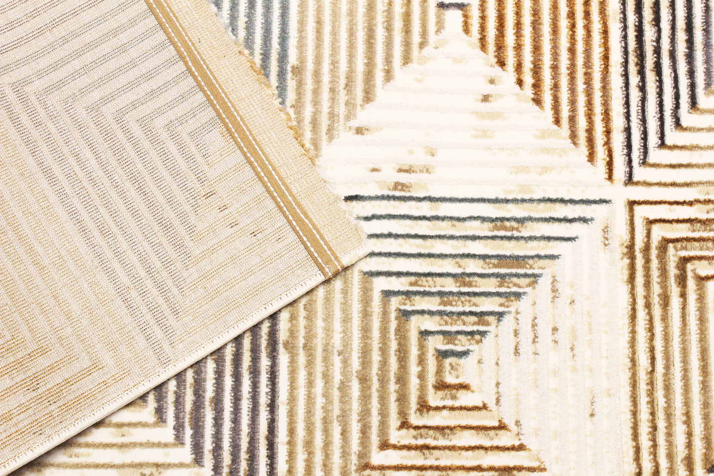 Blue/Beige Moscow Modern Carpet
