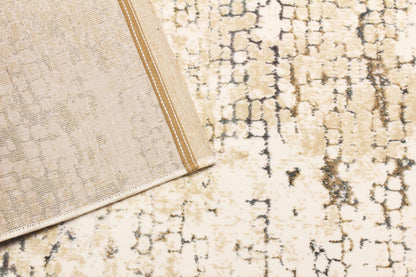 Beige & Blue Moscow Modern Carpet