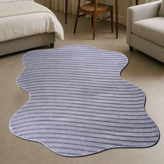 Grey/D.Grey Shaped Carpet