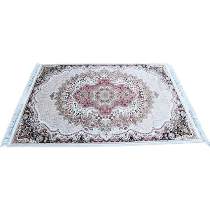 Cream & Cream Abrisham Traditional Carpet