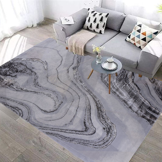 L.Grey/Blue Modern Carpet