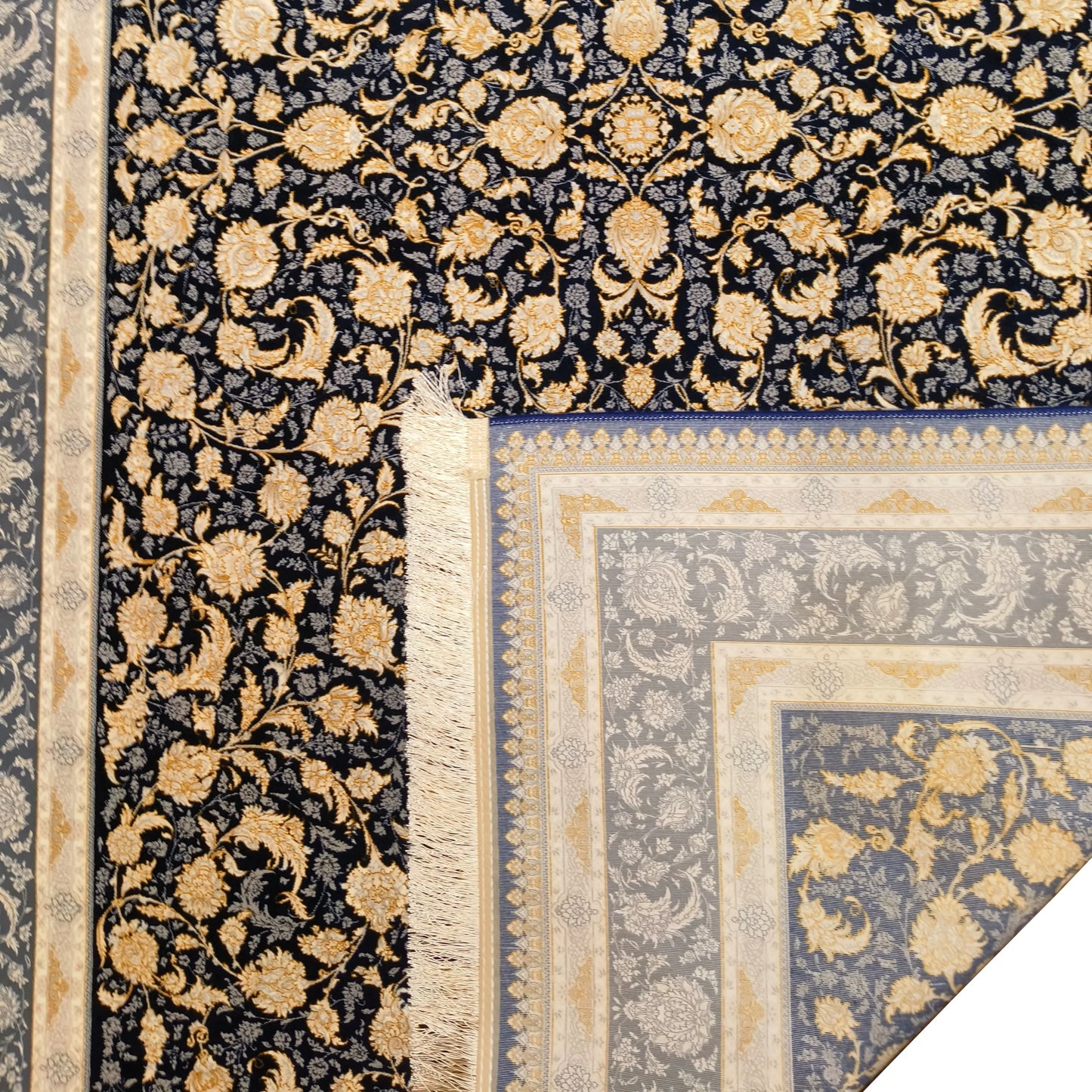 Luxury Persian Navy Blue Carpet – Comfort & Beauty