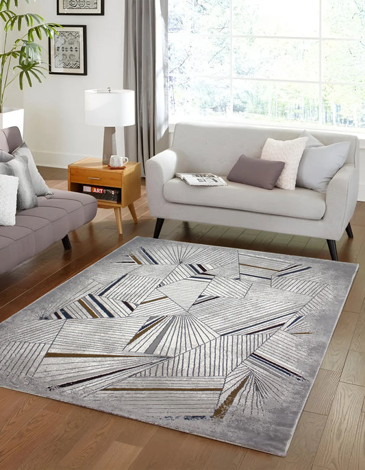 Grey/Grey Tokyo Modern Carpet