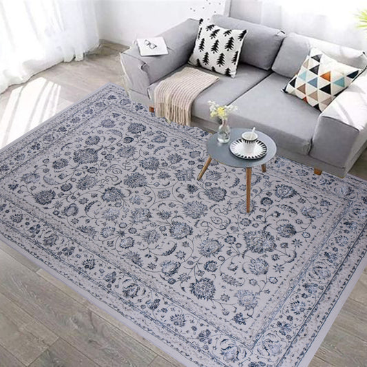 L.Grey/Blue Contemporary Carpet