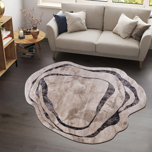 Kemik/Cream Shaped Carpet