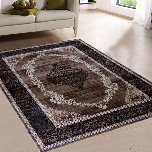L.Brown/D.Beige Modern Carpet