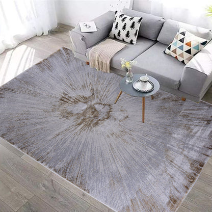 L.Grey/Gold Traditional Carpet