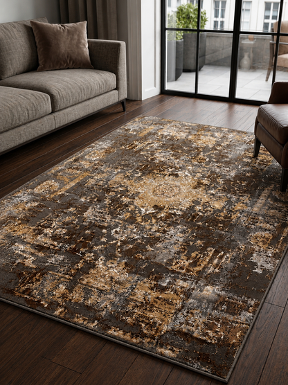 Galicha Anatolia Collection Modern Abstract Carpet for Living Room 5x7 | Soft Polypropylene Area Rug