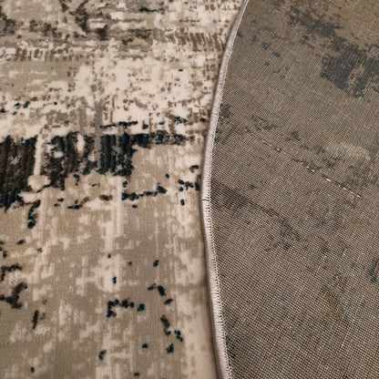 S.White P.Cream Round Carpet