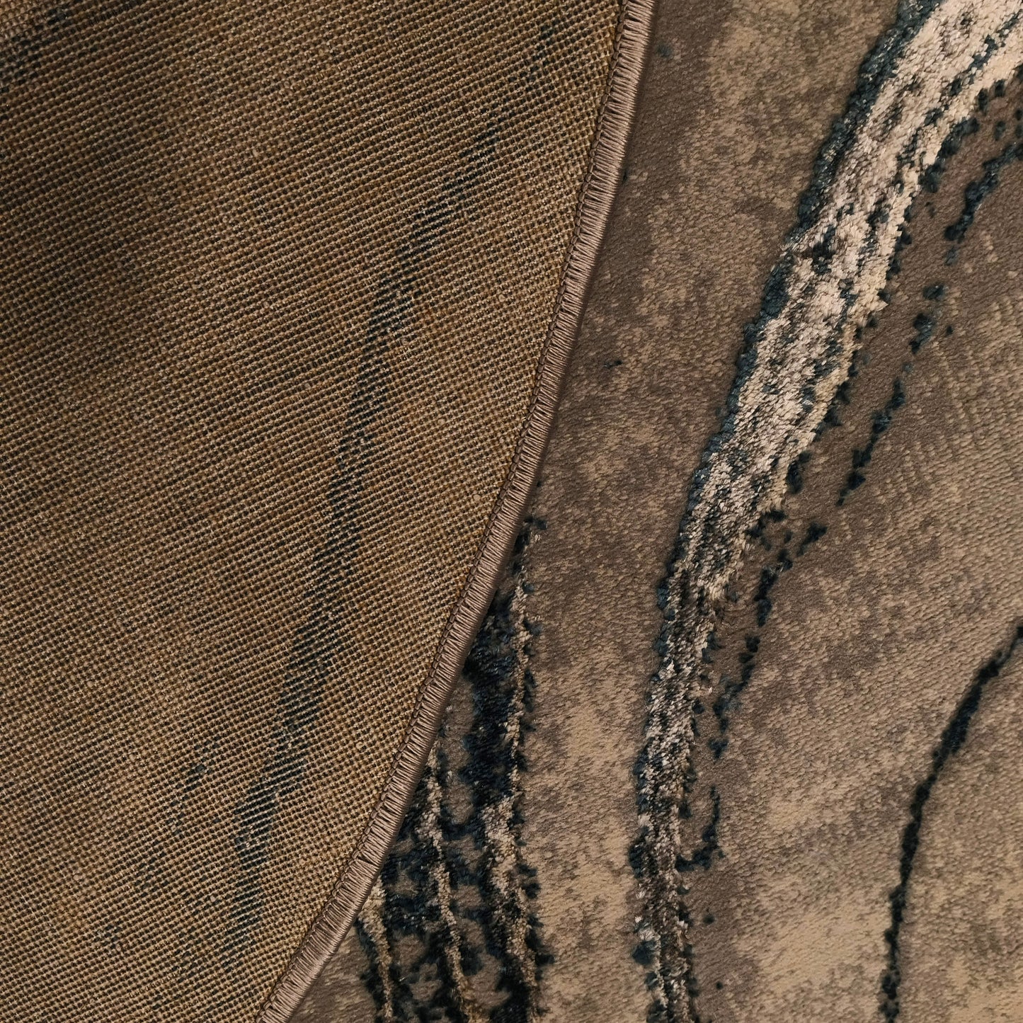 S.L.Grey  P.Blue Round Carpet