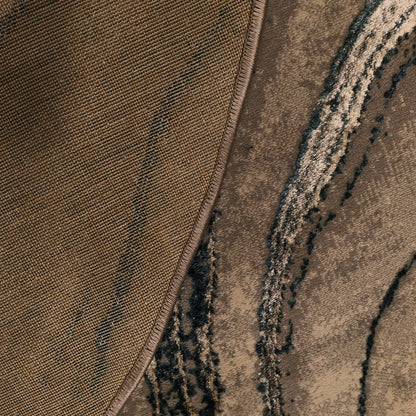 S.L.Grey  P.Blue Round Carpet