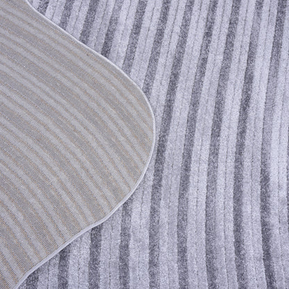 Grey/D.Grey Shaped Carpet