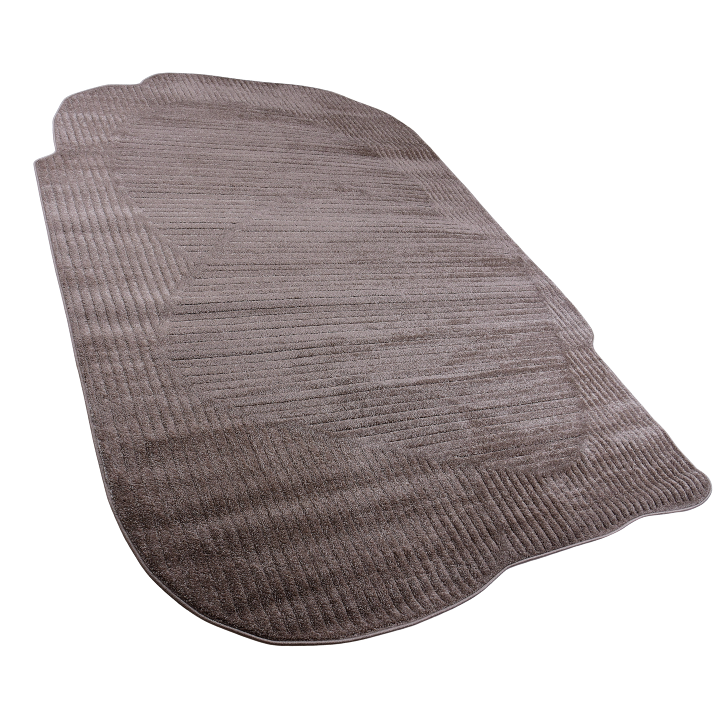 Brown/Brown Shaped Carpet