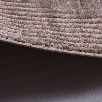 Brown/Brown Shaped Carpet