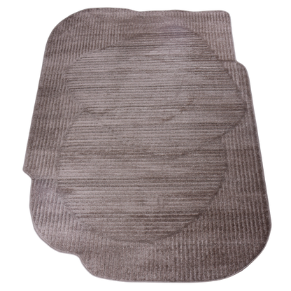 Brown/Brown Shaped Carpet