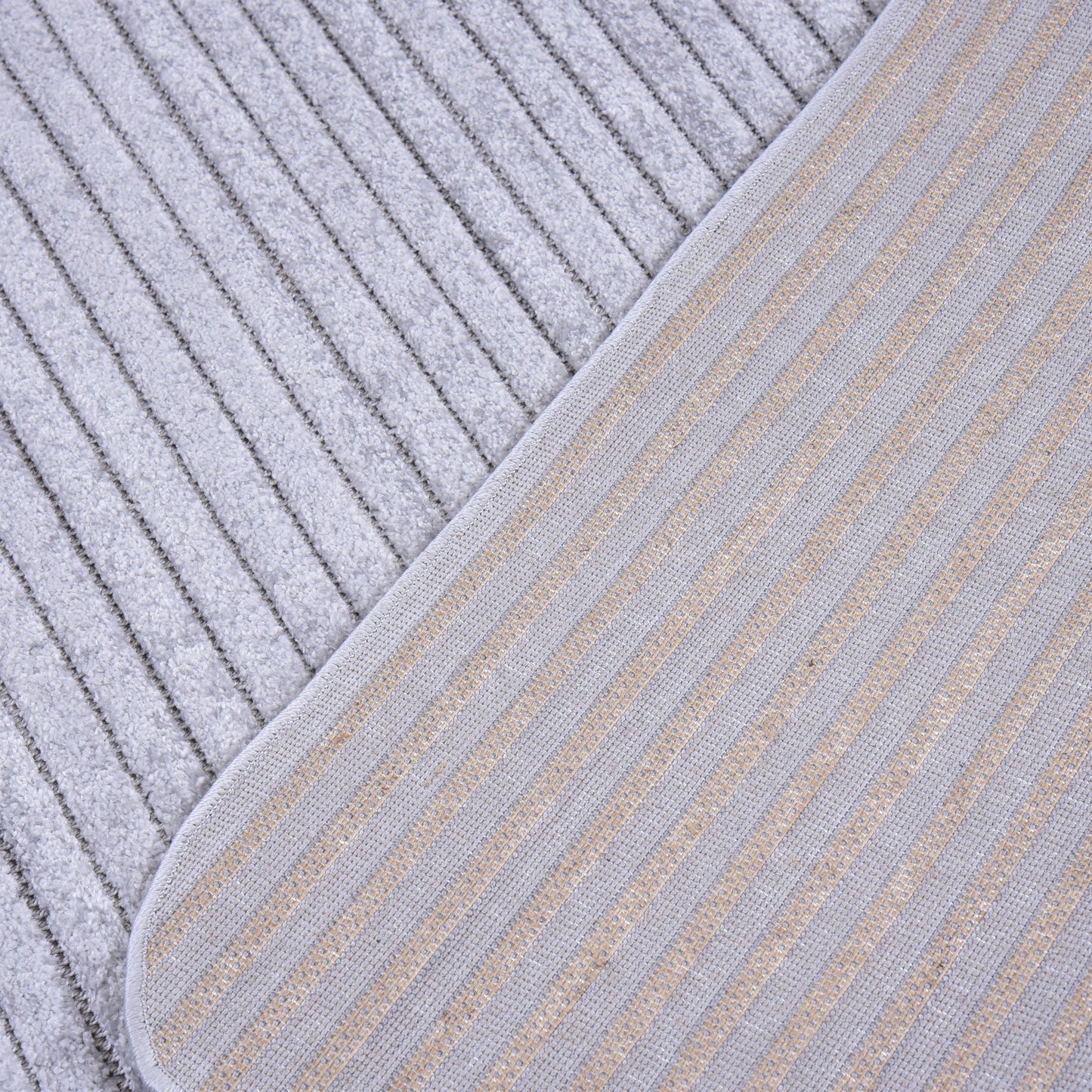 Grey/Grey Shaped Carpet