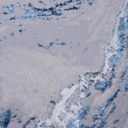 L.Grey/Blue Modern Carpet
