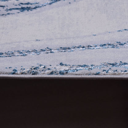 L.Grey/Blue Modern Carpet