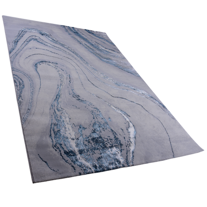 L.Grey/Blue Modern Carpet